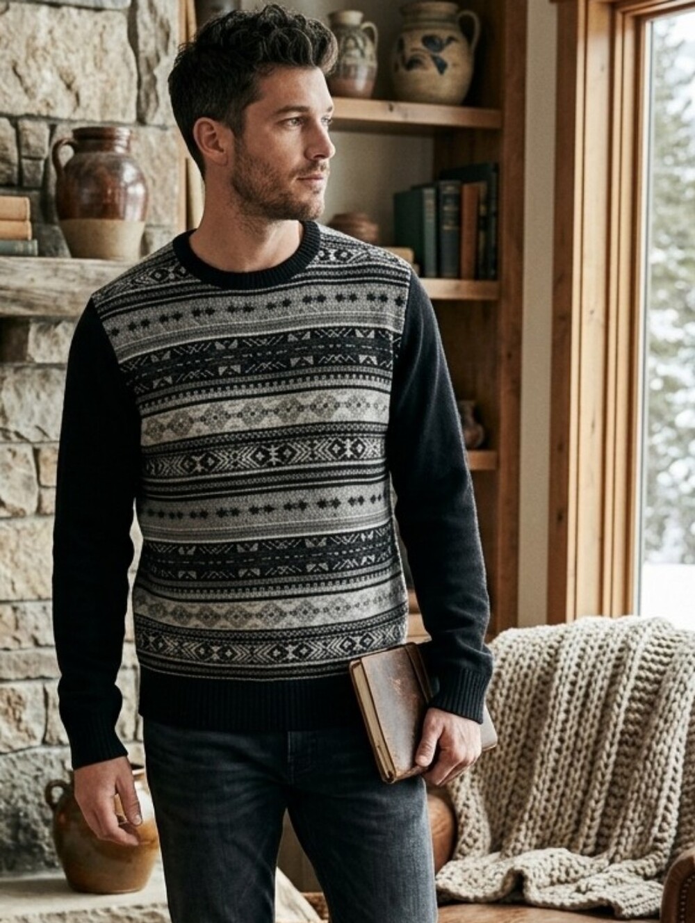 NWT Weatherproof The Holiday Fair Isle Sweater M